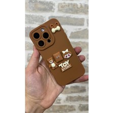 Vip Case Iphone 15 Pro Max Ayıcık Desenli Sevimli Silikon Lansman Toy Bear Kılıf