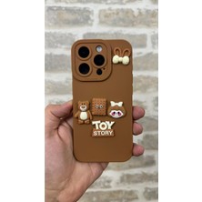 Vip Case Iphone 15 Pro Max Ayıcık Desenli Sevimli Silikon Lansman Toy Bear Kılıf