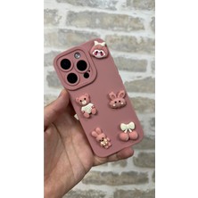 Vip Case Iphone 15 Pro Max Ayıcık Desenli Sevimli Silikon Lansman Toy Bear Kılıf