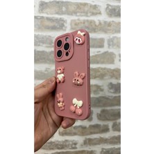 Vip Case Iphone 15 Pro Max Ayıcık Desenli Sevimli Silikon Lansman Toy Bear Kılıf