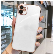 Vip Case Iphone 11 Parlak Kenarlı Gold Detaylı Soft Bark Kılıf (12 Görünümlü)