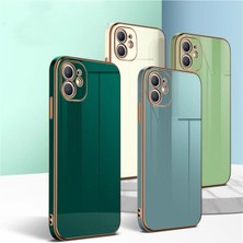 Vip Case Iphone 11 Parlak Kenarlı Gold Detaylı Soft Bark Kılıf (12 Görünümlü)