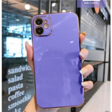 Vip Case Iphone 11 Parlak Kenarlı Gold Detaylı Soft Bark Kılıf (12 Görünümlü)