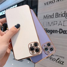 Vip Case Iphone 11 Parlak Kenarlı Gold Detaylı Soft Bark Kılıf (12 Görünümlü)