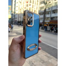 Vip Case Samsung A32 4g Kılıf Logo Detaylı Kenarları Renkli Kamera Korumalı Luxury Omega Kılıf