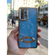 Vip Case Samsung A32 4g Kılıf Logo Detaylı Kenarları Renkli Kamera Korumalı Luxury Omega Kılıf