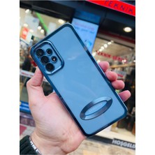 Vip Case Samsung Galaxy A34 Uyumlu Logo Detaylı Kenarları Renkli Kamera Korumalı Luxury Omega Kılıf