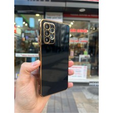 Vip Case Samsung A13 4g Gold Kenarlı Parlak Kamera Korumalı Yumuşak Silikon Bark Kılıf