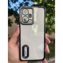 Vip Case Xiaomi Redmi Note 12 Pro 5g Kamera Korumalı Şeffaf Logo Gösteren Kenarları Parlak Lüx Omega Kılıf