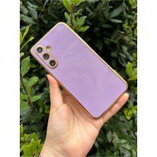 Vip Case Samsung Galaxy A34 Gold Kenarlı Parlak Kamera Korumalı Yumuşak Silikon Bark Kılıf