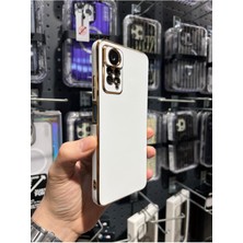 Vip Case Redmi Note 11 Pro ve Redmi Note 12 Pro (4g) Uyumlu Gold Kenarlı Parlak Kamera Korumalı Yumuşak Silikon Bark Kılıf