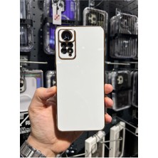 Vip Case Redmi Note 11 Pro ve Redmi Note 12 Pro (4g) Uyumlu Gold Kenarlı Parlak Kamera Korumalı Yumuşak Silikon Bark Kılıf