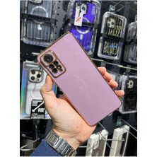 Vip Case Redmi Note 11 Pro ve Redmi Note 12 Pro (4g) Uyumlu Gold Kenarlı Parlak Kamera Korumalı Yumuşak Silikon Bark Kılıf