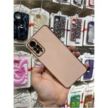 Vip Case Redmi Note 11 Pro ve Redmi Note 12 Pro (4g) Uyumlu Gold Kenarlı Parlak Kamera Korumalı Yumuşak Silikon Bark Kılıf