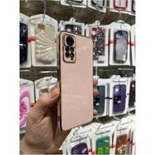 Vip Case Redmi Note 11 Pro ve Redmi Note 12 Pro (4g) Uyumlu Gold Kenarlı Parlak Kamera Korumalı Yumuşak Silikon Bark Kılıf