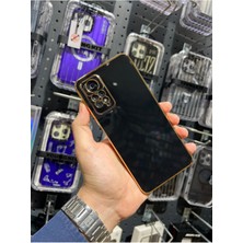 Vip Case Redmi Note 11 Pro ve Redmi Note 12 Pro (4g) Uyumlu Gold Kenarlı Parlak Kamera Korumalı Yumuşak Silikon Bark Kılıf