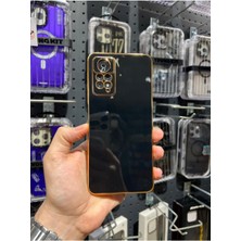 Vip Case Redmi Note 11 Pro ve Redmi Note 12 Pro (4g) Uyumlu Gold Kenarlı Parlak Kamera Korumalı Yumuşak Silikon Bark Kılıf