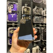 Vip Case Redmi Note 11 Pro ve Redmi Note 12 Pro (4g) Uyumlu Gold Kenarlı Parlak Kamera Korumalı Yumuşak Silikon Bark Kılıf