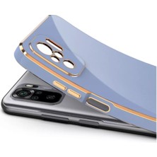 Vip Case Xiaomi Redmi Note 8 Uyumlu Gold Kenarlı Parlak Kamera Korumalı Yumuşak Silikon Bark Kılıf