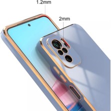 Vip Case Xiaomi Redmi Note 8 Uyumlu Gold Kenarlı Parlak Kamera Korumalı Yumuşak Silikon Bark Kılıf