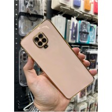 Vip Case Xiaomi Redmi Note 9 Pro ve 9s Uyumlu Gold Kenarlı Parlak Kamera Korumalı Yumuşak Silikon Bark Kılıf