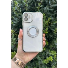 Vip Case Iphone 11 Logo Detaylı Kenarları Renkli Kamera Korumalı Luxury Omega Kılıf