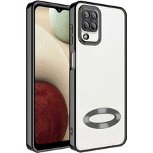 Vip Case Samsung A12 ve M12 Uyumlu Kılıf Logo Detaylı Kenarları Renkli Kamera Korumalı Luxury Omega Kılıf