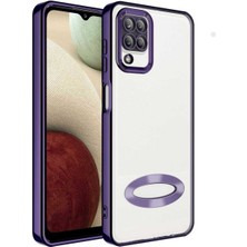 Vip Case Samsung A12 ve M12 Uyumlu Kılıf Logo Detaylı Kenarları Renkli Kamera Korumalı Luxury Omega Kılıf