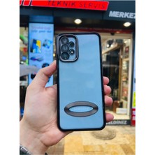 Vip Case Samsung Galaxy A34 Logo Detaylı Kenarları Renkli Kamera Korumalı Luxury Omega Kılıf