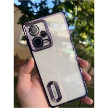 Vip Case Xiaomi Redmi Note 12 Pro 5g Kamera Korumalı Şeffaf Logo Gösteren Kenarları Parlak Lüx Omega Kılıf