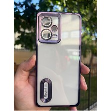 Vip Case Xiaomi Redmi Note 12 Pro 5g Kamera Korumalı Şeffaf Logo Gösteren Kenarları Parlak Lüx Omega Kılıf