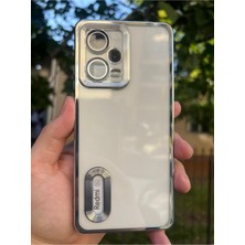 Vip Case Xiaomi Redmi Note 12 Pro 5g Kamera Korumalı Şeffaf Logo Gösteren Kenarları Parlak Lüx Omega Kılıf