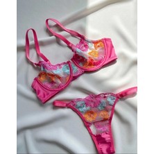 Dantel By Mls Dantel Pink Dream Bralet Takımı