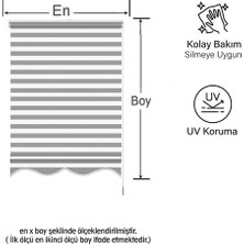 Binbir Perde Gri Dilimli Zebra Perde