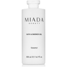 MIADA BEAUTY Shower Gel Coconut - Canlandırıcı ve Nemlendirici Duş Jeli 500 ml