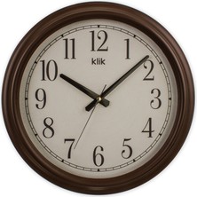Klik Beta Kahverengi Klasik Duvar Saati