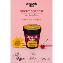 ORGANİC MİMİ Vücut Nemlendiricisi, Hafif Vücut Kremi Arnika Vişne, 200 ml/ Body Sorbet