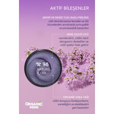 Organic Mimi Shea ve Mine Çiçeği Doğal Vücut Peelingi, El Ayak Vücut Için Yumuşatıcı ve Nemlendirici 120 G / Body Scrub