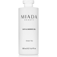 MIADA BEAUTY Shower Gel Green Tea - Canlandırıcı ve Nemlendirici Duş Jeli 500 ml