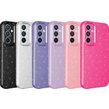 Wowcase Galaxy S24 Plus Uyumlu Wwc Kılıf Kamera Korumalı Simli Lüks Zore Koton Kapak-Gümüş