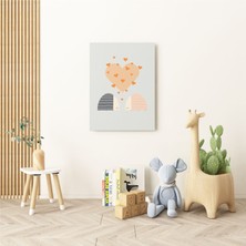 Pegziz Kalpler Modern Kanvas Tablo - Bebek Odası Dekorasyon - Çocuk Odası Tablo