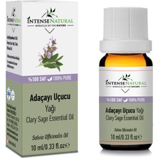 Intense Natural Adaçayı (Acı Elma) Uçucu Yağı 10 ml %100 Saf ve Doğal Ada Çayı Sage Essential Oil