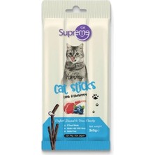 Supreme Cat Sticks Kuzu Etli ve Yaban Mersinli Kedi Ödül Çubukları 3X5GR