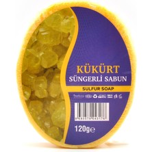 xdeonss  Kükürt Özlü Süngerli Sabun Banyo Duş Sabunu 120 G x 3 Adet