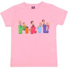 Vitmo Trt Çocuk Pırıl Kız Çocuk Kısa Kollu %100 Pamuklu Pijama Takımı