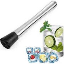 Adin Tasarım Kokteyl Seti 3lü Shaker 700 ml Mojito Tokmağı Tokmaklı Bar Kaşığı Kokteyl Hazırlama Seti Mojito