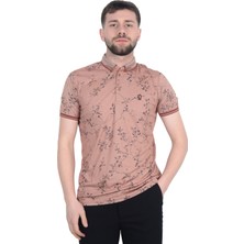 Cengiz Inler Sarmaşık Desenli Erkek Polo Yaka T-Shirt