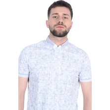 Cengiz Inler Jakar Desenli Erkek Polo Yaka T-Shirt