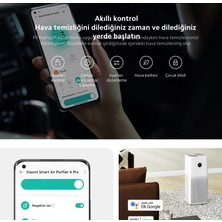 Xiaomi Anti Alerj , Koku Giderme Üçü Bir Arada Filtre 60 M² Etkili Wi-Fi Android-Apple Akıllı Kontrollu Hava Temizleme Cihazı Lambader Hediye