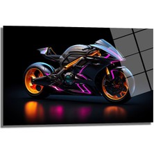 Glazella Motor Dekorati̇f Yatay Cam Tablo